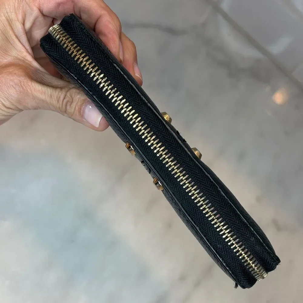 Michael Kors Wallet Leather Astor Pebbled Studded Full Zip